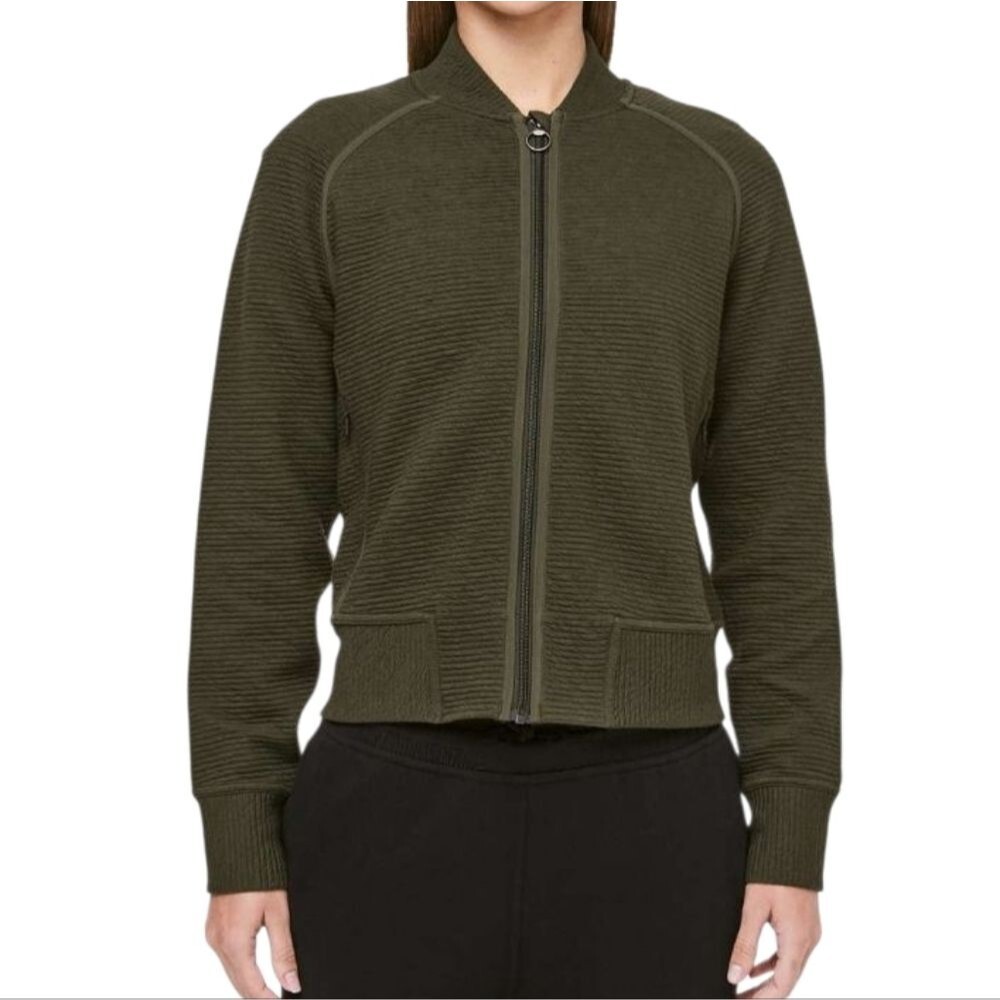 Lululemon On Repeat Bomber - Dark Olive